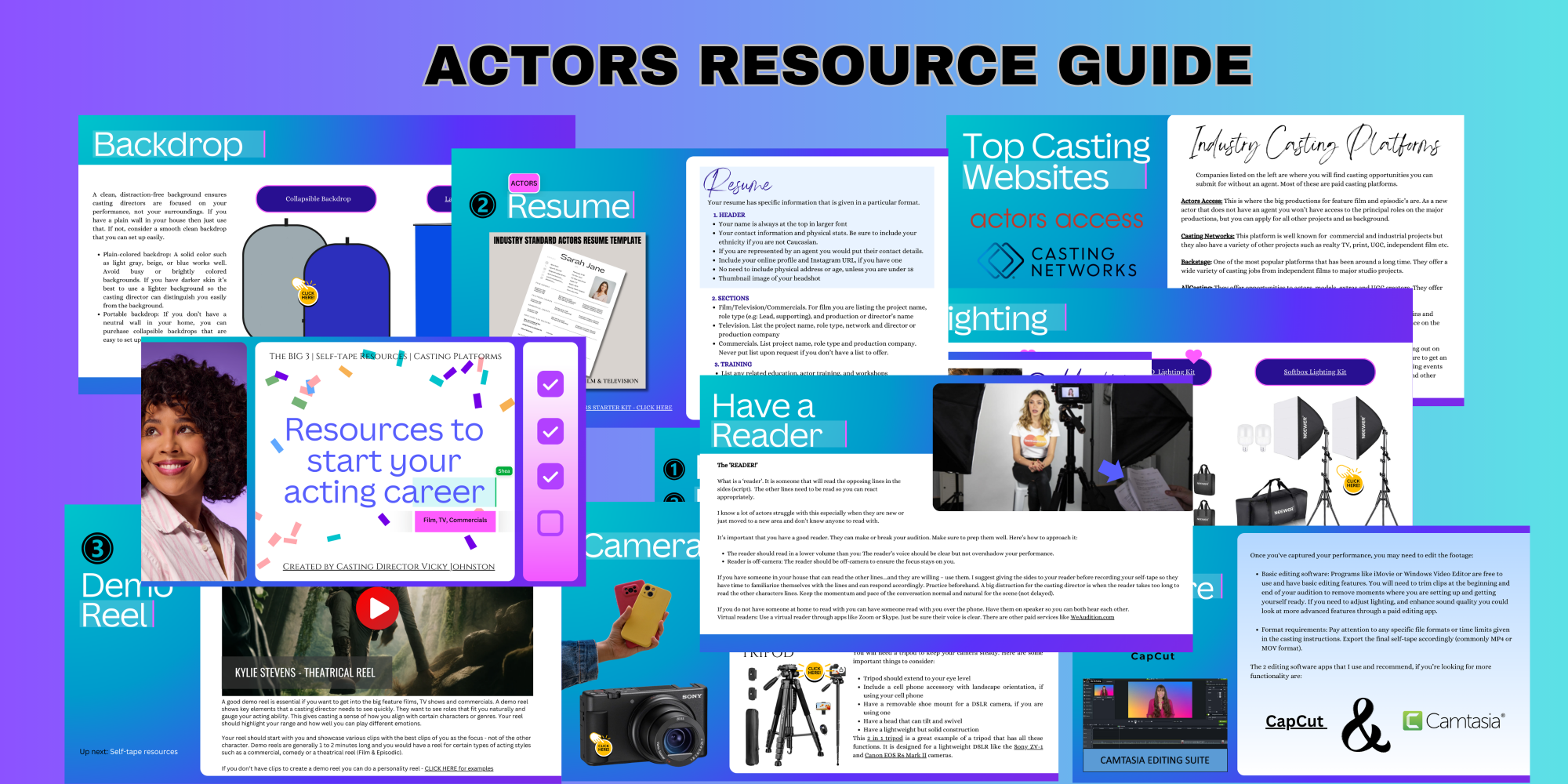 Free Actors Resource Guide